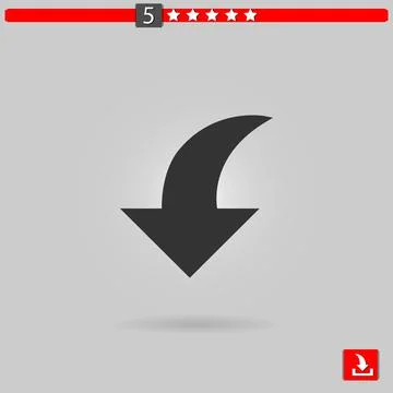 Arrows vector icon Stock Illustration