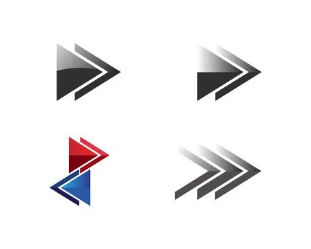 Arrows vector illustration icon Logo Template design Stock Illustration
