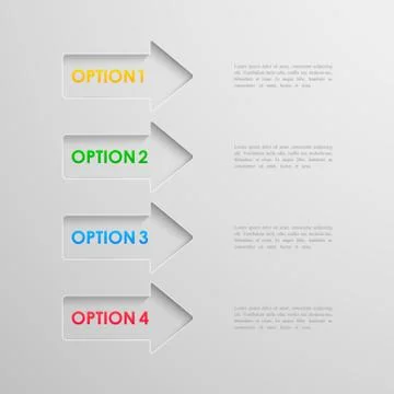 Arrows. vector infographic elements Stock Illustration