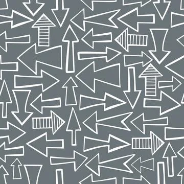 Arrows. Vector  pattern. Ilustración de archivo
