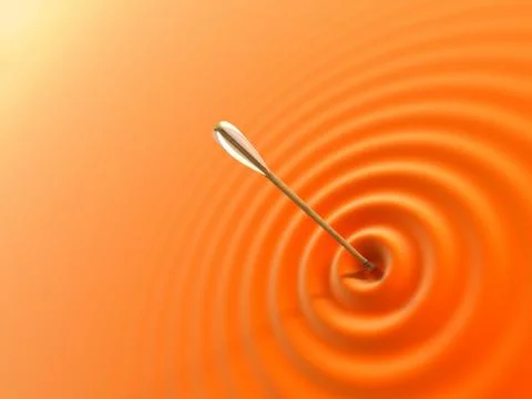 Arrows in the wall Stock Illustration