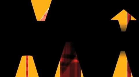 Arrows Yellow Red Background (720p) 스톡 동영상 35223874