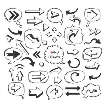 Arrows,speech bubbles, frame icon Stock Illustration