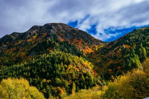 Arrowtown Mountains Stock Photos