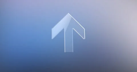 ArrowUp Glass 3d Icon Stock Footage 67353041