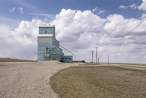 Arrowwood Grain Elevator Stock Photos