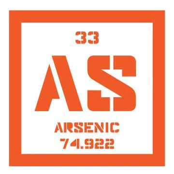 Arsenic chemical element Stock Illustration