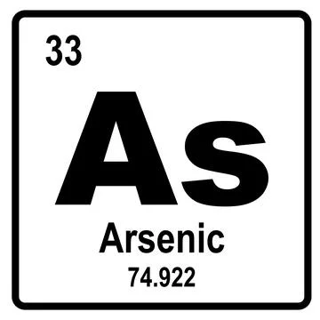 Arsenic element icon Stock Illustration