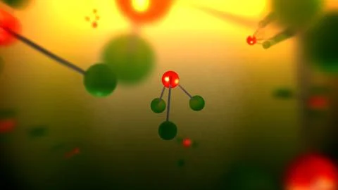 Arsenic Molecules in Microscopic World - Crime Forensic Concept 10 Stock Illustration