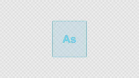 Arsenic As Periodic Table Element Tile Clean No Text Animation Video Overlay Alp Видео 339370051