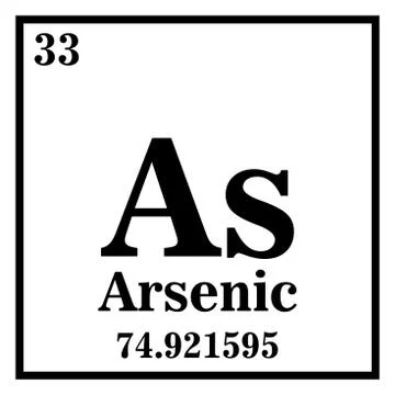 Arsenic Periodic Table of the Elements Vector illustration eps 10 Stock Illustration