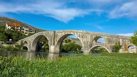 Arslanagica bridge Trebinje 2 Stock Footage 292539385