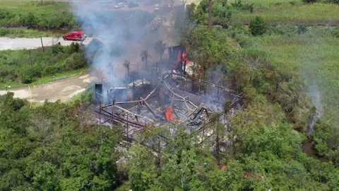 Arson Fire Vídeo Stock 135454853