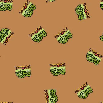 Arson forest wildfire disaster vector seamless pattern Illustrazione stock