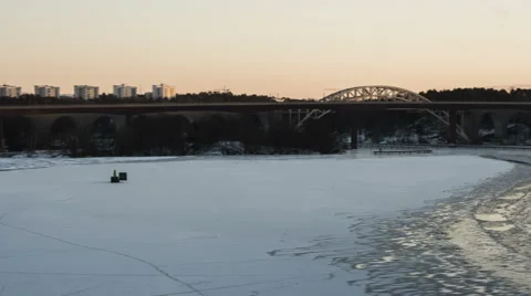 Årstabroar flying time-lapse Stockholm Vidéo 59134533