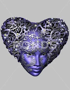 Art; 3D graphics; digital graphics; CG; creative; Jewel; woman; mysticism Stock Illustration