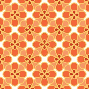 Art abstract flower seamless pattern Stock Illustration