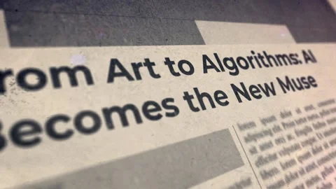 From Art to Algorithms AI Becomes the New Muse Vídeos de archivo 343562342