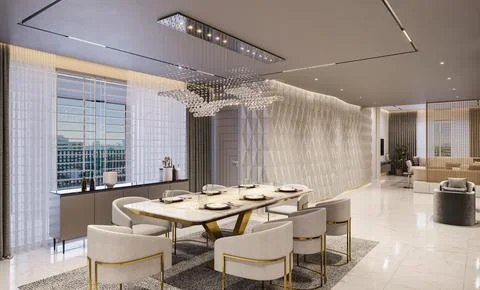 The Art of Balancing Elegance and Simplicity in Your Living Room Design Illustrazione stock