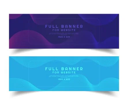 Art banner Line wave pattern modern style colorful bright move flow concept Illustrazione stock