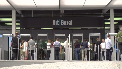 Art Basel - Security Check - Basel, Switzerland - June, 2018 Stock Footage 96860525