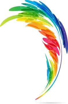 Art bright feather Stock Illustration