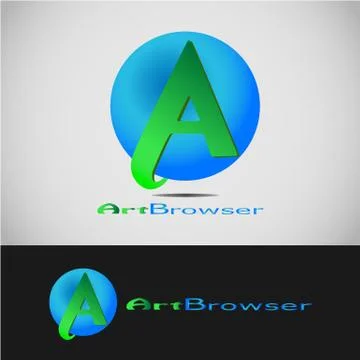 ART BROWSER LOGO 2 Stock-Illustration