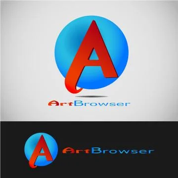 ART BROWSER LOGO 3 Stock Illustration