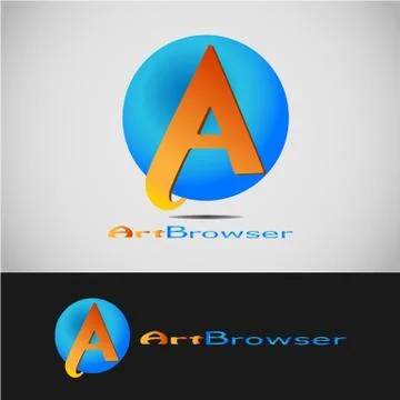 ART BROWSER LOGO Stock Illustration