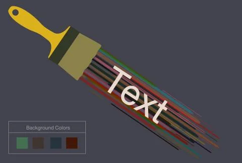 Art brush Stock Illustration