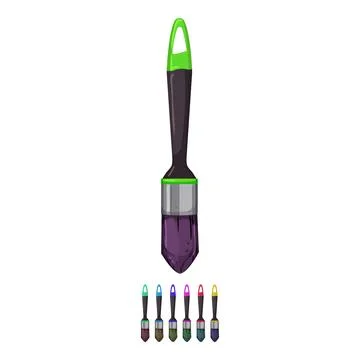 Art brush paint cartoon vector graphic Stock Illustration