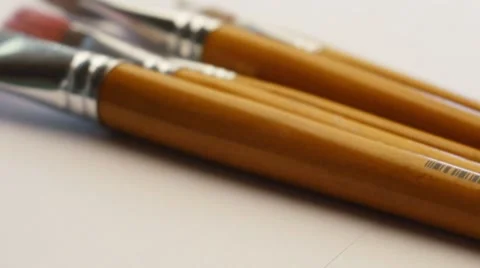 Art. Brushes Stock Footage 8832007