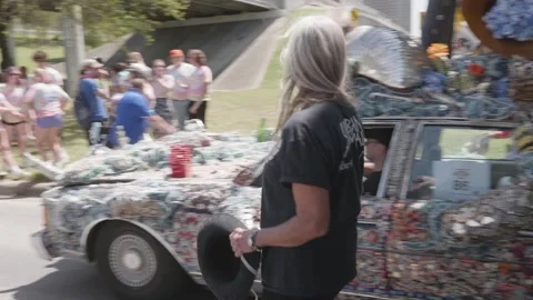 Art Car parade Stock Footage 303980987