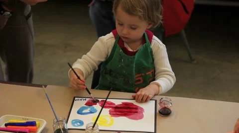 Art Class Stock Footage 1012501