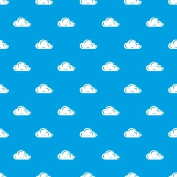 Art cloud pattern vector seamless blue イラスト素材