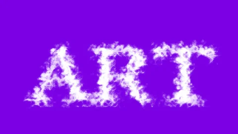 Art cloud text effect violet isolated background Stock Footage 138721974