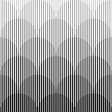 Art composition with lines. Modern art design. Black color stripes. Transit.. Ilustração Stock