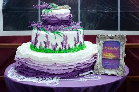 Art composition from sugar paste Provence Stock Photos