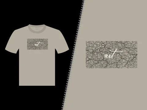 Art Crack Vector T Shirt Design Stock Illustration