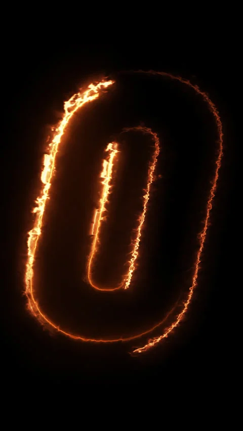 The Art of Creating Letters from Fire Stock Footage 303711356