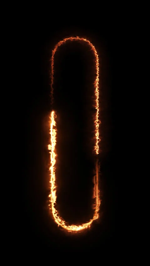 The Art of Creating Letters from Fire Stock Footage 303743467