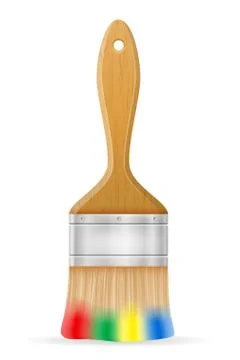 Art creative paint brush concept illustration Stock Illustration