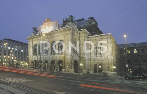 Art culture state opera evening picture building Stock Photos