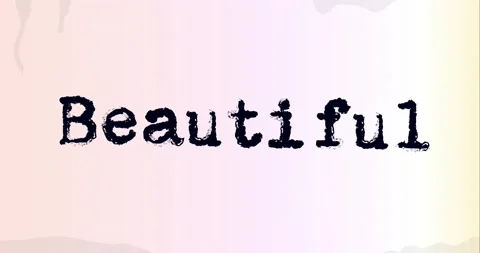 Art Deco Beautiful typewriter style typography. Stock Footage 156028942