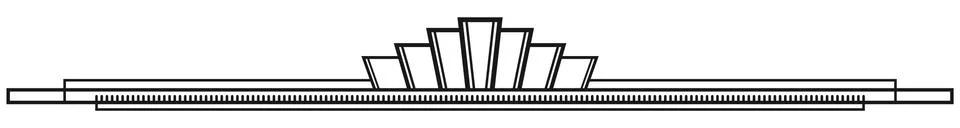 Art Deco Border Ilustração Stock