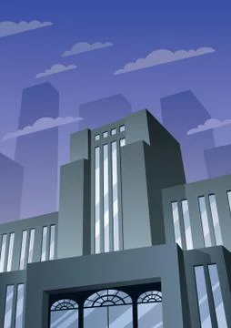 Art Deco Building 2 Ilustración de archivo