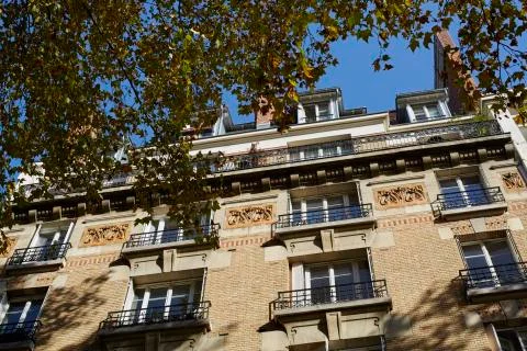 Art deco building, Paris Stock Photos