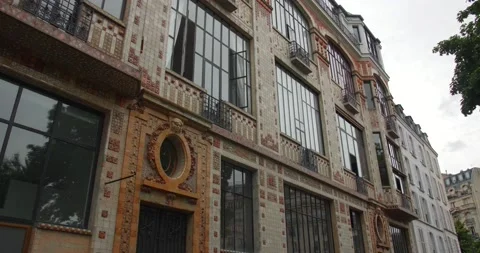 Art Deco Building In Rue Campagne Premiere, Paris, France Stock Footage 158298341