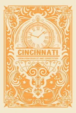 Art deco card Illustrazione stock