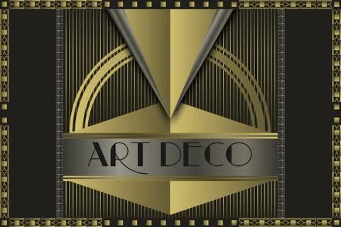 Art deco concept Stock Illustration